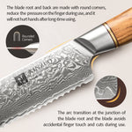 XINZUO Lan Series 73 Layers Damascus Powder Steel 8 inches bread knife