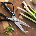 XINZUO Multi-Functional Kitchen Scissors 119 Layers Damascus Steel Iridescent Finish-Effort-saving Design