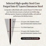 XINZUO 67-Layer Damascus Utility Knife – Your Daily Kitchen Companion