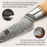 XINZUO Lan Series 73 Layers Damascus Powder Steel 5PCS Knife Set