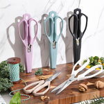 XINZUO 5 Colors Magnetic Kitchen Scissors with Fridge Storage – German 1.4116 Molybdenum-Vanadium Steel, Multi-Purpose