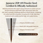 XINZUO Practical 6 Inches Bunka Knife 49-Layer Damascus ZDP-189 Core Ebony Wood Handle