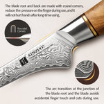 XINZUO Lan Series 73 Layers Damascus Powder Steel 7 inches Fillet Knife