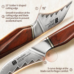 XINZUO Xing Series 3 Inches Paring Knife - 14Cr14MoVNb Steel Core With Wooden Sheath  Eco-Friendly Gift Package