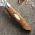 XINZUO 6.8 Inches 67 Layers Japanese AUS-10 Damascus Steel Nakiri Knife-Jiang Series