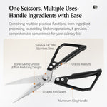 XINZUO 1PC Multifunctional Kitchen Knife 14C28N Stainless Steel Hardness 56-58HRC
