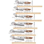 XINZUO 6-Piece 67 Layers Japanese AUS-10 Damascus Steel Kitchen Knife Set-Jiang Series