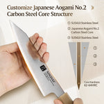 XINZUO Multifunctional 6.5-inch Bunka Knife 3 Layers Composite Steel Ergonomic handle