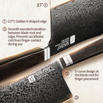 XINZUO Ji Series 67 Layers Damascus Steel Bone Chopper Knife 7Cr17MoV Steel Core Razor Sharp Kitchen Knife