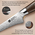 XINZUO 6.1 Inch Boning Knife – Professional Deboning Knife, 110-Layer Dual-Core Damascus Steel
