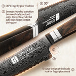 XINZUO 67-Layer Damascus Bread Knife – Crust to Crumb, Perfectly Preserved