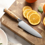 XINZUO Kitchen Knife 5.2 Inches Utility Knife Classic Design Slice Premium Olive Wood Handle Shred or Dice