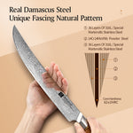 XINZUO Lan Series 73 Layers Damascus Powder Steel 10 inch Carving Knife
