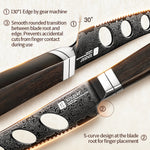 XINZUO Ji Series 67-Layer Damascus Cheese Knife, 12Cr18MoV Core,Suitable for Cutting Cheese and Bread