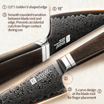 XINZUO 67-Layer Damascus Utility Knife – Your Daily Kitchen Companion