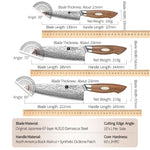 XINZUO 3-Piece 67 Layers Japanese AUS-10 Damascus Steel Kitchen Knife Set-Jiang Series
