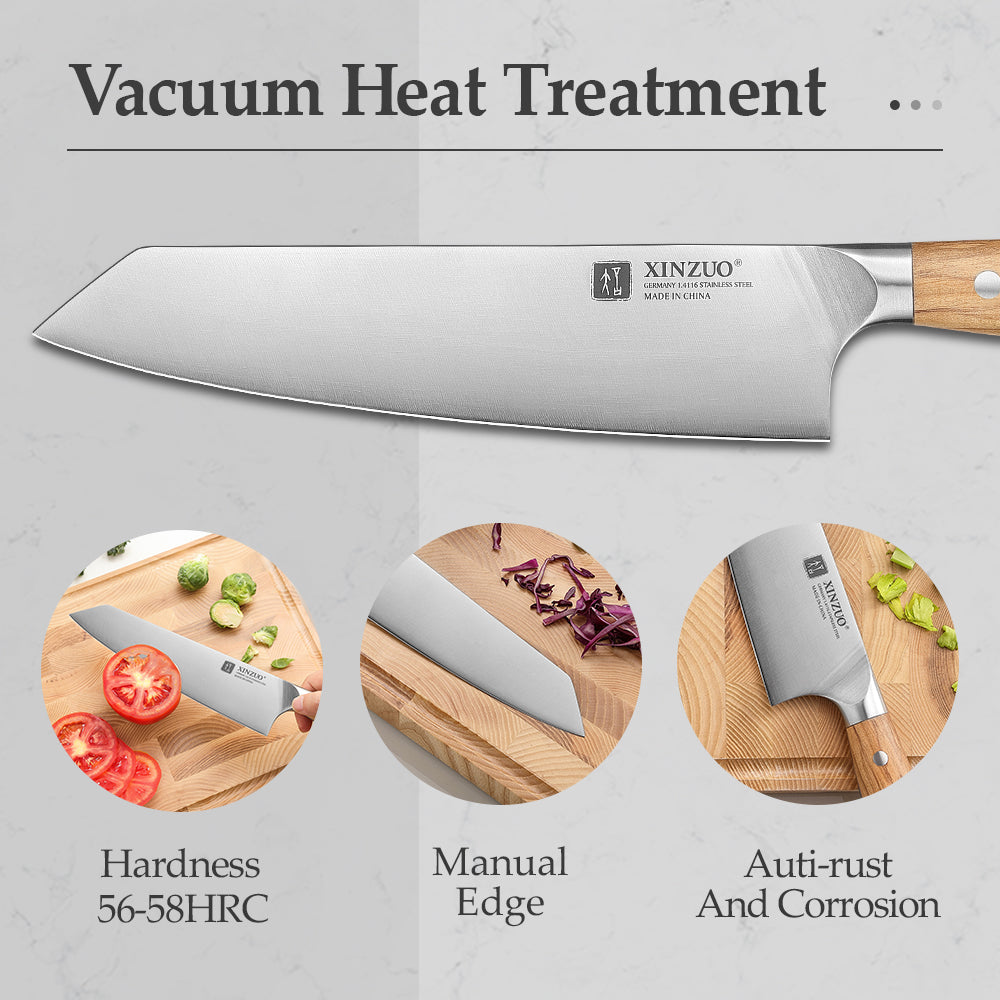 XINZUO 8.3 Inches Bunka Knife Super Steel German Stainless Steel Ingenious Hand-polished Ergonomic Handle