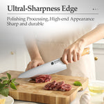 XINZUO Kitche Knife Set 2PCS Knife Set 5.2”Utility Knife+8.3”Chef Knife With High Quality Olive Wood Handle