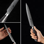 XINZUO 8 Inch 67 Layers Damascus Steel Carving Knife -Ya Series