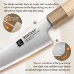 XINZUO Multifunctional 6.5-inch Bunka Knife 3 Layers Composite Steel Ergonomic handle