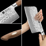 XINZUO 6.5 Inches 67 Layers Damascus Steel Bone Chopper Knife-Jiang Series -Jiang Series