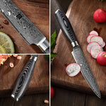 XINZUO 5 Inch 67 Layers Damascus Steel Utility Knife-Ya Series