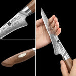 XINZUO 6 Inches 67 Layers Japanese AUS-10 Damascus Steel Boning Knife-Jiang Series