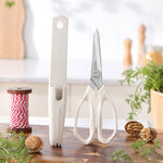 XINZUO 5 Colors Magnetic Kitchen Scissors with Fridge Storage – German 1.4116 Molybdenum-Vanadium Steel, Multi-Purpose