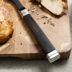 XINZUO Ji Series Professional Forged Carving Fork,430 Stainless Steel,Japanese Square Ebony Handle
