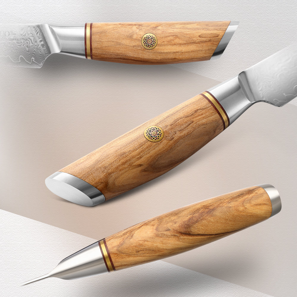 XINZUO Lan Series 73 Layers Damascus Powder Steel 3.5 inchs Paring Knife