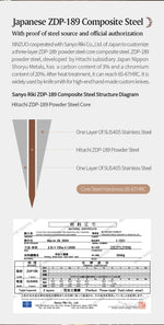 XINZUO Zhen XZ05 Series ZDP-189 Powder Steel Kitchen Knife 5pcs Set, Made of Three-layer Composite Steel, Hardness Reaches 65-67HRC, Desert lronwood Octagonal HandIe