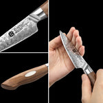 XINZUO 3.5 inches 67 Layers Japanese AUS-10 Damascus Steel Paring knife-Jiang Series