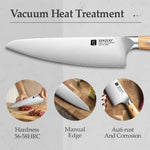 XINZUO 8.3 Inches Professional Chef's Knife Custom German 1.4116 Steel Ultra Sharpness Edge