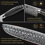 XINZUO 7 Inch 67 Layers Damascus Steel  Santoku Knife-Ya Series