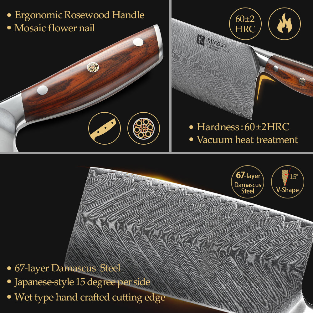 XINZUO YI SERIES  7 '' inch Meat Cleaver Knife