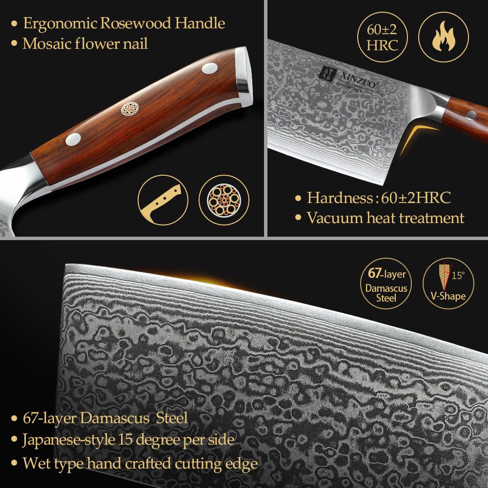 XINZUO YU SERIES 7'' Inch Cleaver Knife