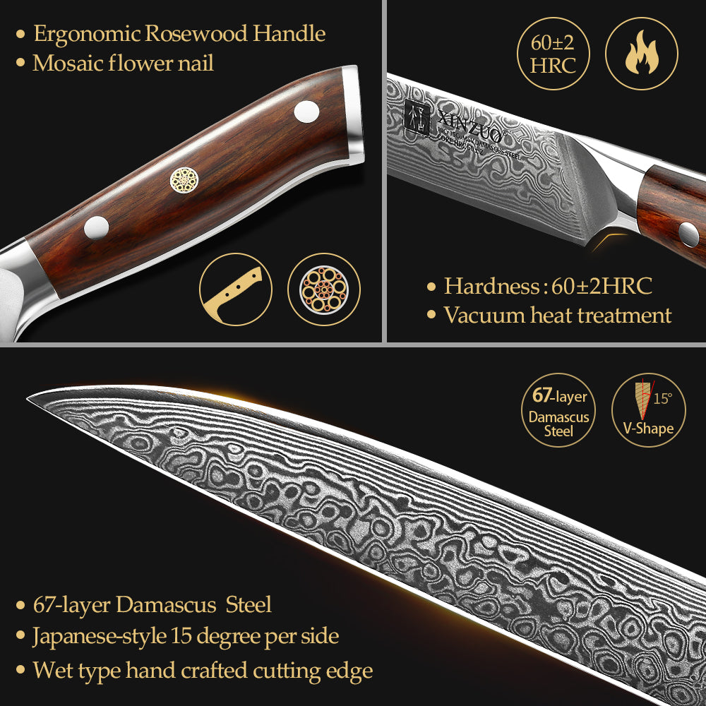 XINZUO YU SERIES 8"inch Carving Knife