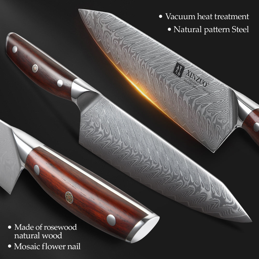 XINZUO YI DAMASCUS SERIES 5-Piece Kitchen Knife Set – XINZUO CUTLERY