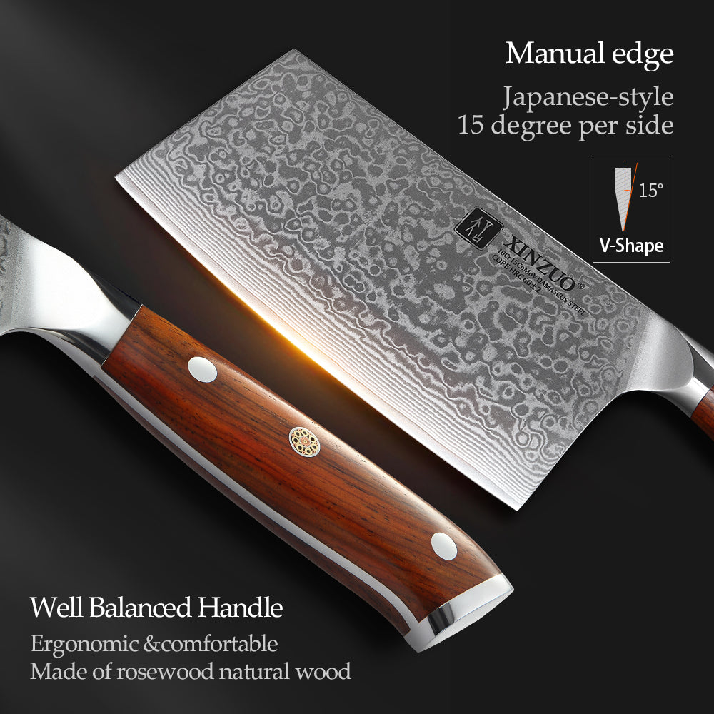 XINZUO YU SERIES 7'' Inch Cleaver Knife