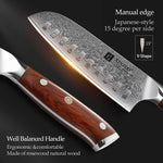 XINZUO YU SERIES 7'' Inch Santoku Knife