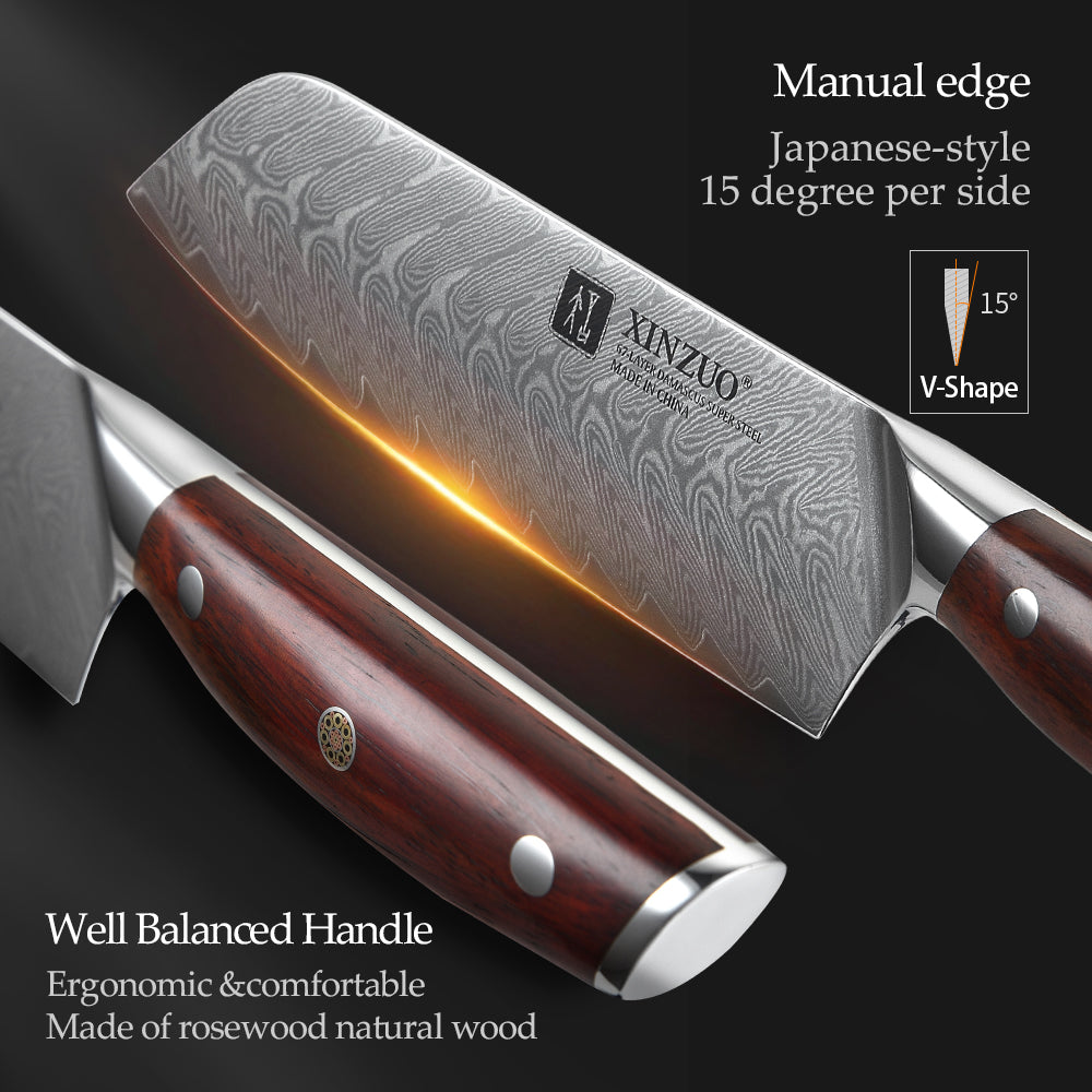 SUSTINAさま XINZUO YI DAMASCUS SERIES 5-Piece Kitchen Knife Set – XINZUO