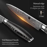 XINZUO 5 Inch 67 Layers Damascus Steel Utility Knife-Ya Series