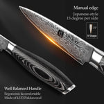 XINZUO 3.5 Inch 67 Layers Damascus Steel  Paring knife-Ya Series
