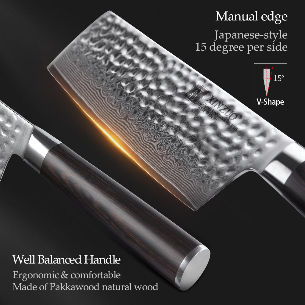 XINZUO HE SERIES 6.8 inch Nakiri Knife