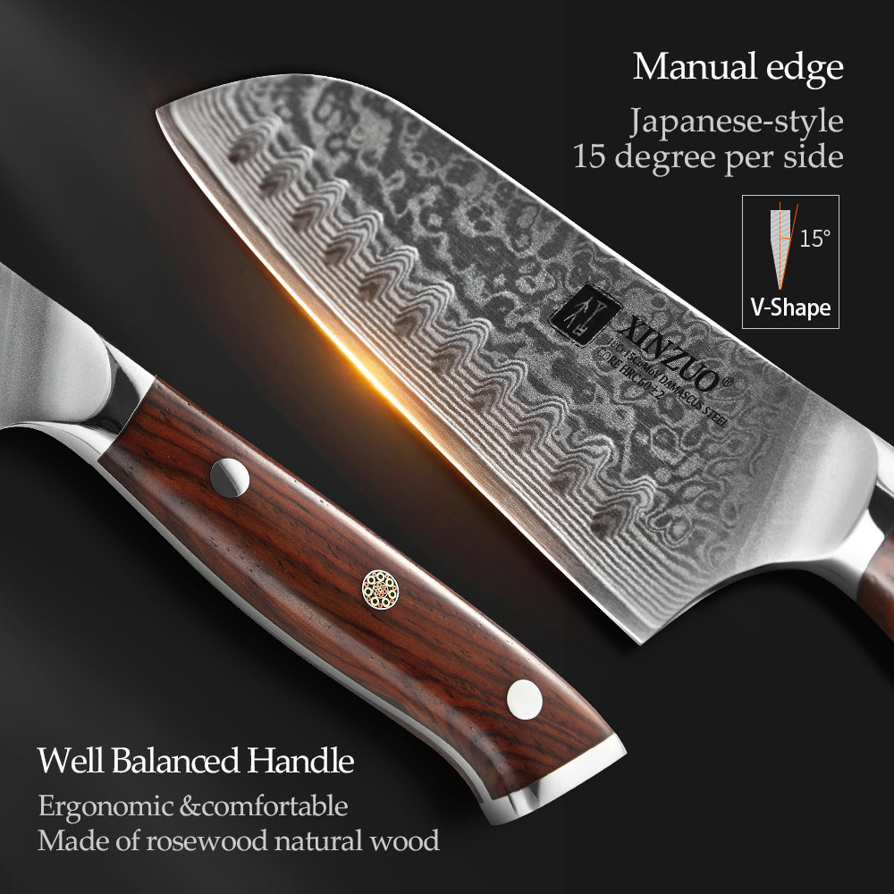 XINZUO YU SERIES 5 inch Santoku Knife
