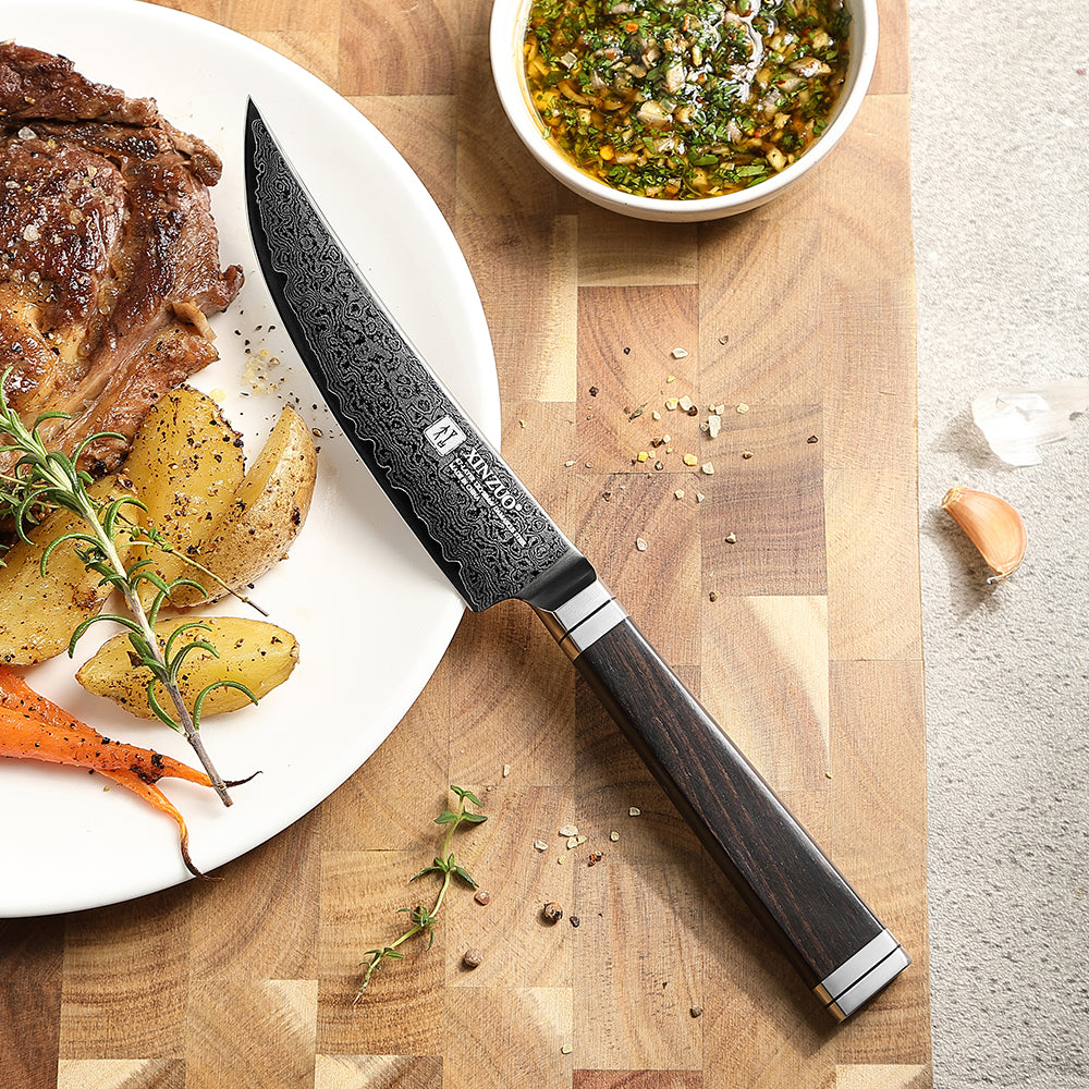 XINZUO 67-Layer Damascus Steak Knife – Redefine the Cutting Experience