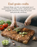 XINZUO Acacia Wood Cutting Board for Kitchen End Grain Cutting Board