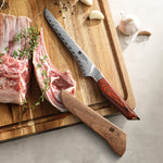 XINZUO Xing Series Ergonomic Rosewood Boning Knife –73 Layers Damascus Steel With 14Cr14MoVNb Core