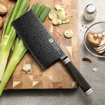 XINZUO Ji Series Chinese Cleaver Knife,7.1 Inches Kitchen Knife,High Hardness 60±2HRC,Cut Vegetable&Meat