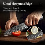 XINZUO 3-Piece 67 Layers Damascus Steel Kitchen Knife Set-Ya Series